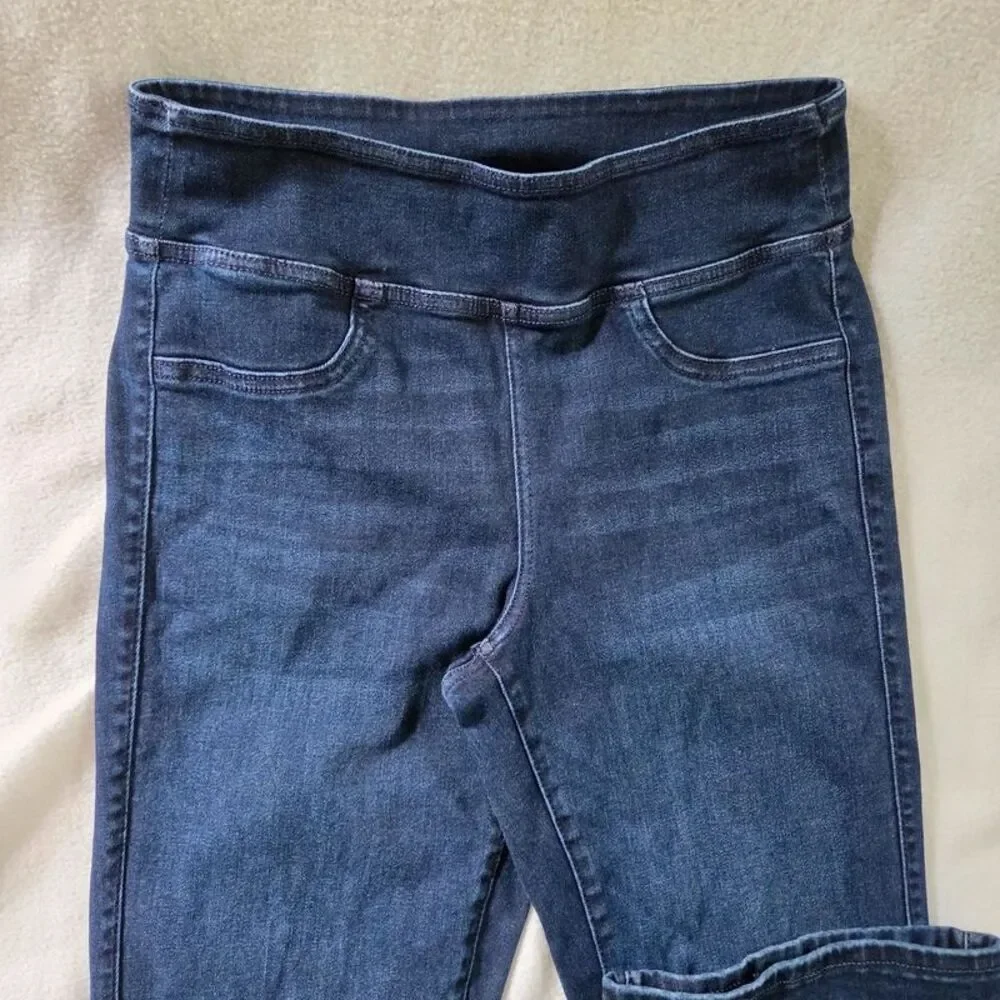 American Eagle Womens Size S Dark Wash Pull On High Rise Stretch Denim Jeggings